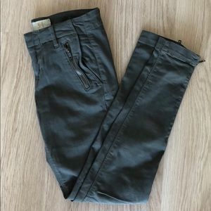 Zara Khaki Green Jeans
